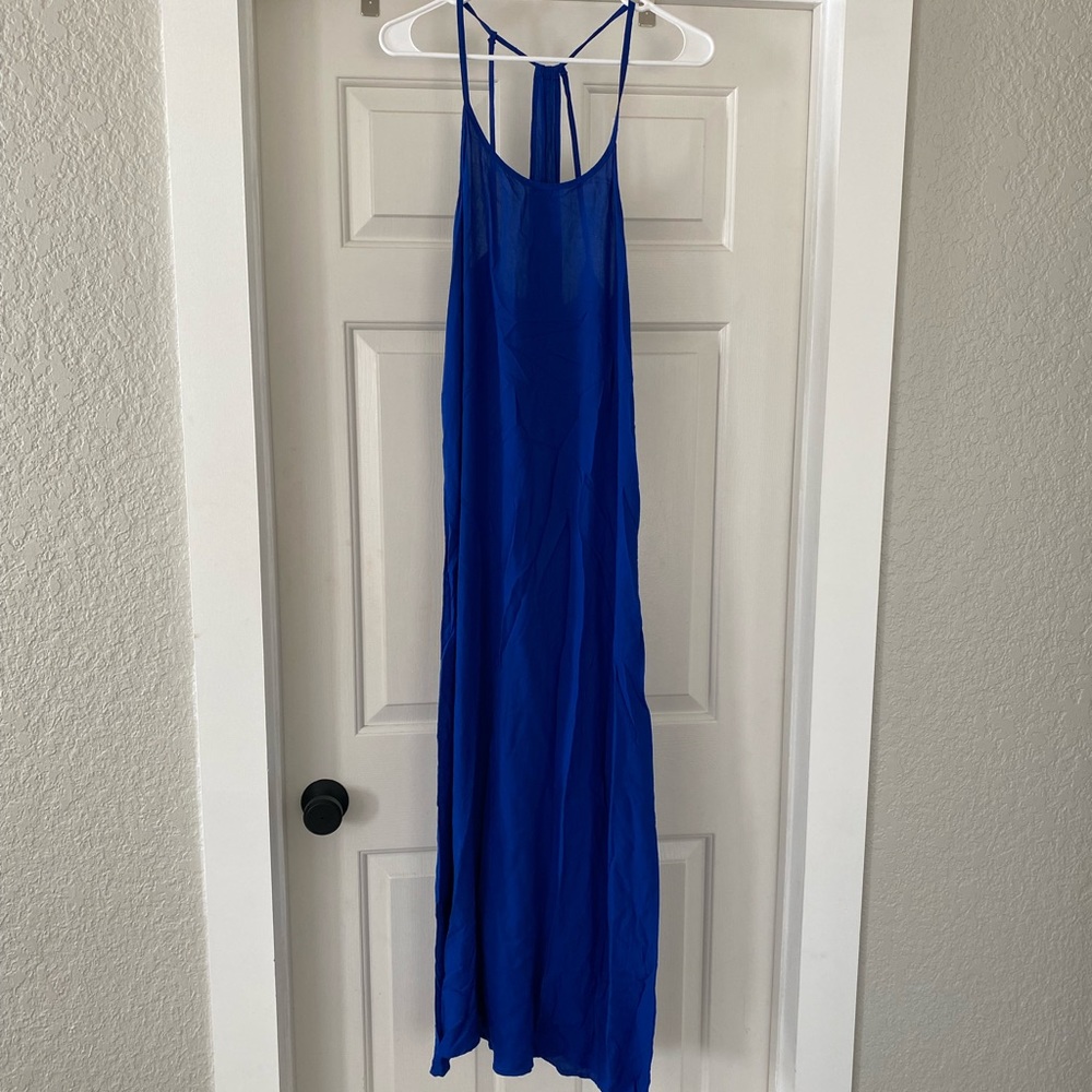 Ava Sky • Royal Blue Maxi Dress - size medium